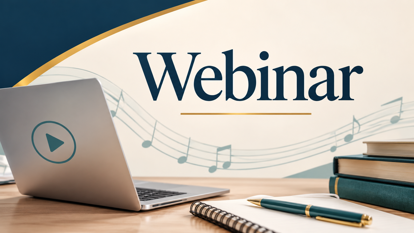 Elegant Musical Webinar Banner
